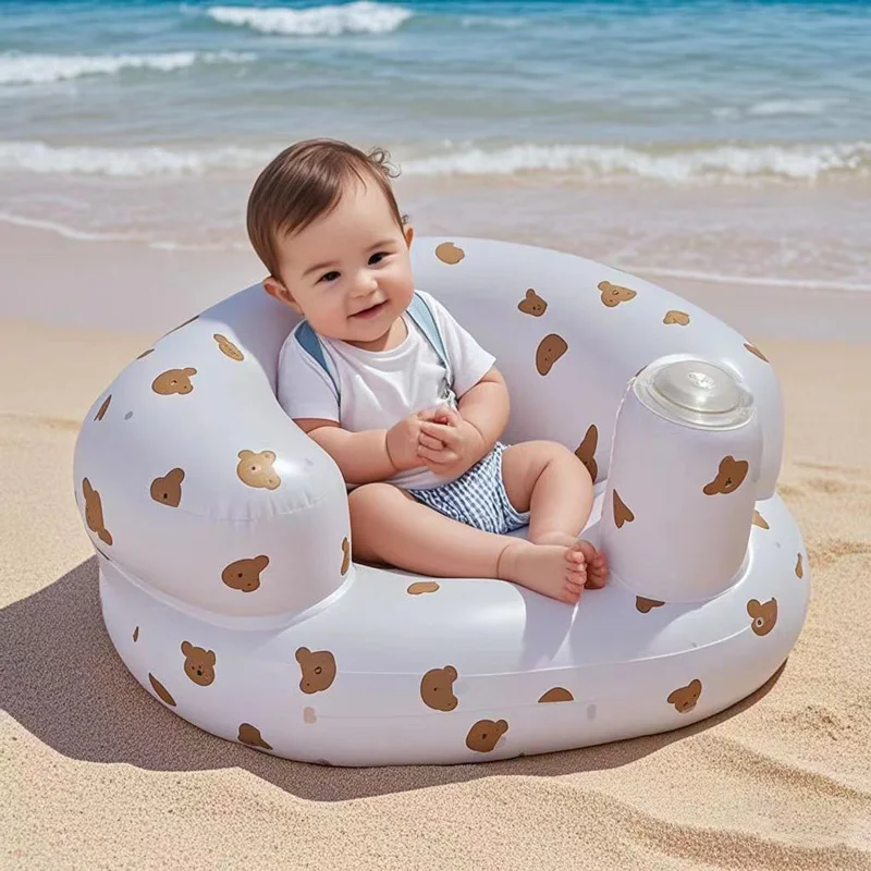 Inflatable Sofa Children Beach Portable Chair InfantInflatable Baby Sofa for Babies 3 Months & Up,Baby Seats for Infants