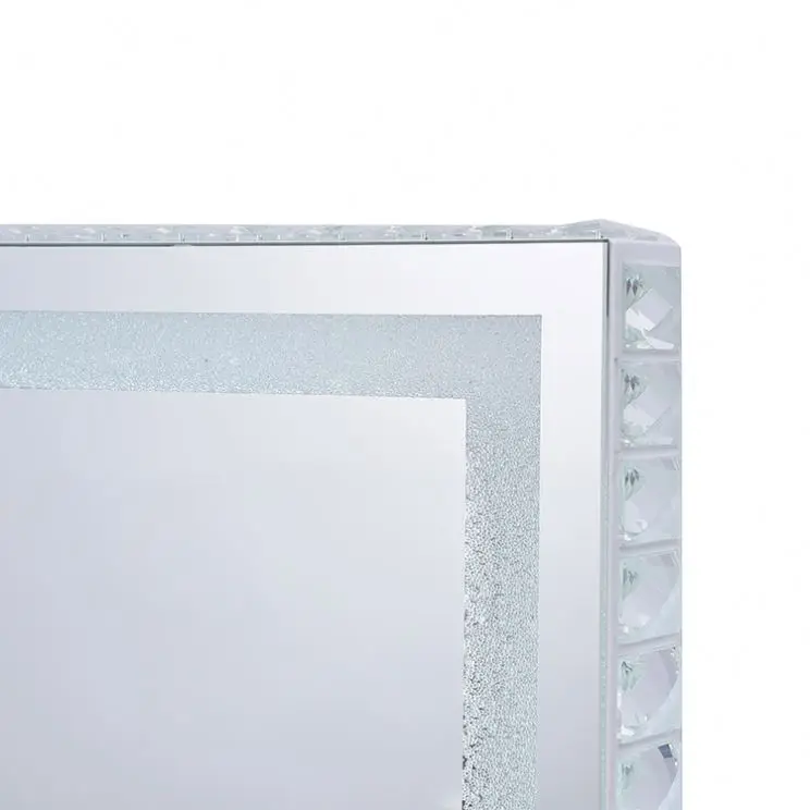 European Style OEM Household Apartment Storage Personal Beauty Vanity Table With Hollywood Makeup Mirror image 5