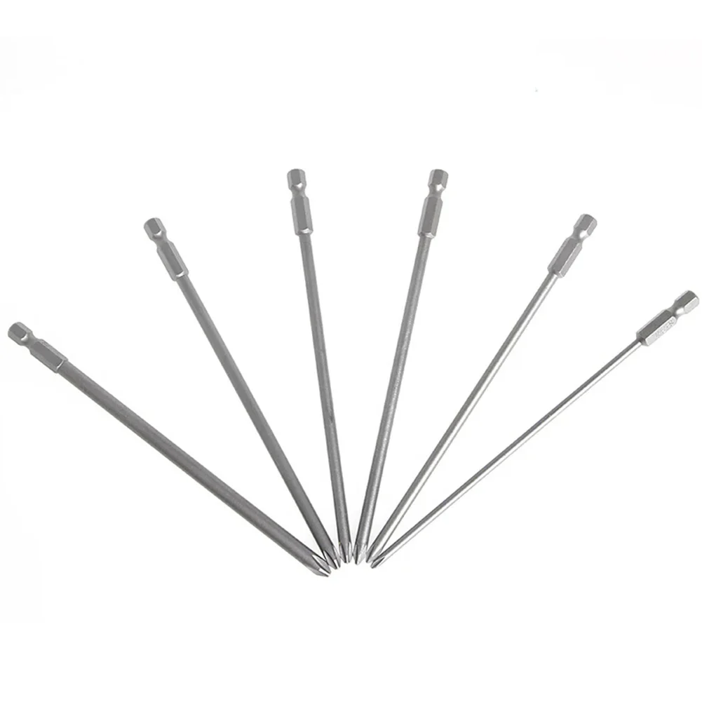 Imagem -05 - Long Shank Screwdriver Bits Grupo Aço Magnético Cabeça Cruzada Hexagonal Chave de Fenda Ferramentas Manuais 50 mm 75 mm 100 mm Pol Peças Set