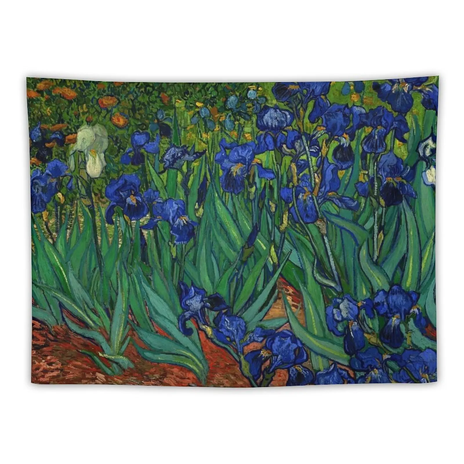 Vincent van Gogh - Irises Painting Tapestry Aesthetics For Room Decoration Pictures Room Wall Kawaii Room Decor Room Decorations