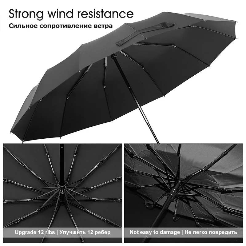 Xiaomi Youpin Automatic Umbrella Waterproof Windproof Parasol Bussiness Male Folding Rain Windproof 10 And 8 Ribs Umbrellas