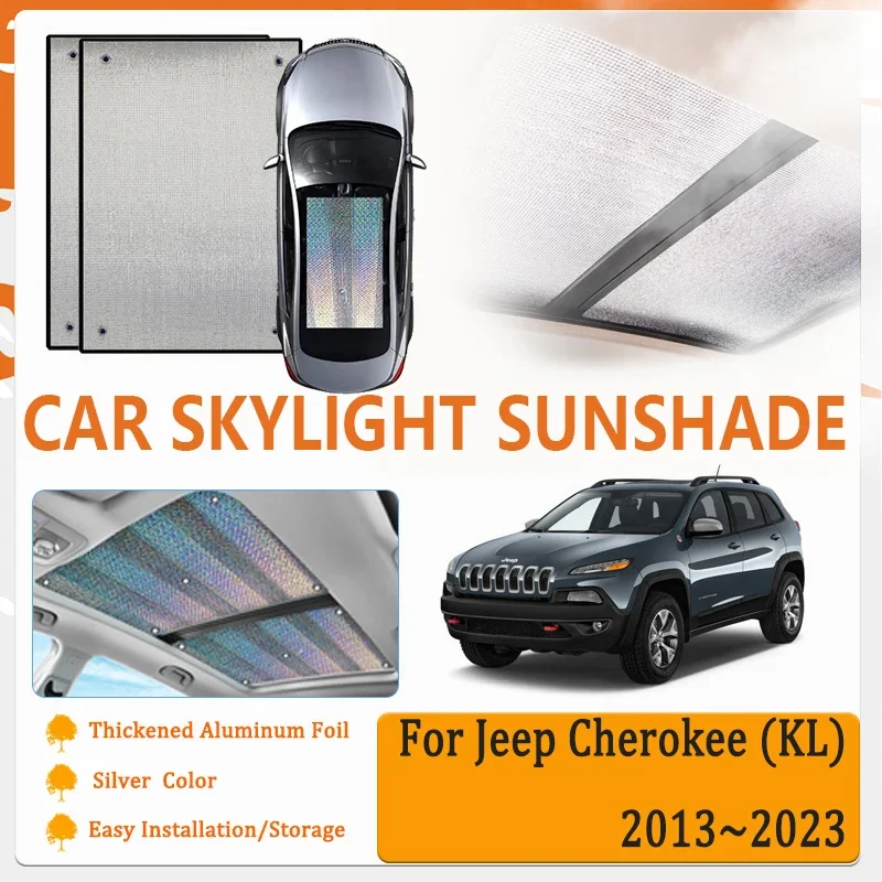 

2PCS For Jeep Cherokee KL 2013~2023 Car Skylight Window Sunshades Sun Shield Visors Windshiels Shade Windscreen Auto Accessories