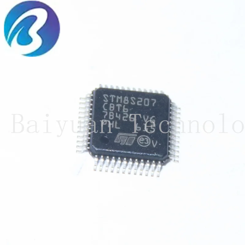 STM8S207CBT6 ,STM8S207CBT6TR,100PCS,IC MCU 8BIT 128KB FLASH 48LQFP