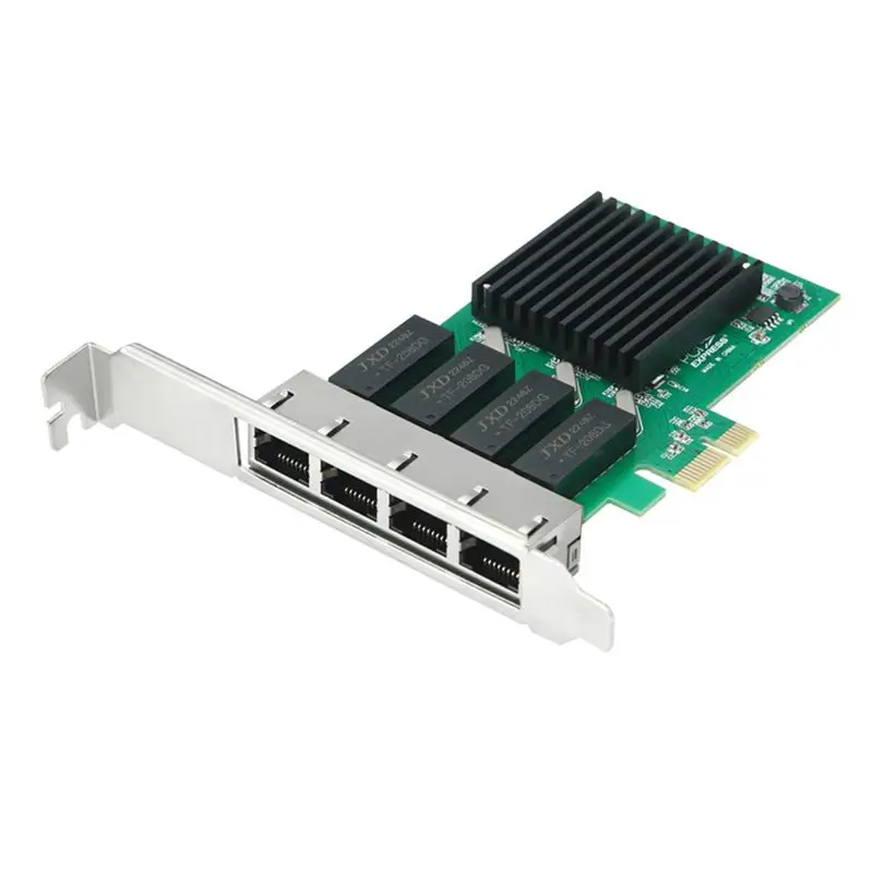 A29F-4 Port Network Card PCI Express X1 To RJ45 RTL8111H Chip 10/100/1000Mbps Gigabit Ethernet Lan Card For PC Desktop