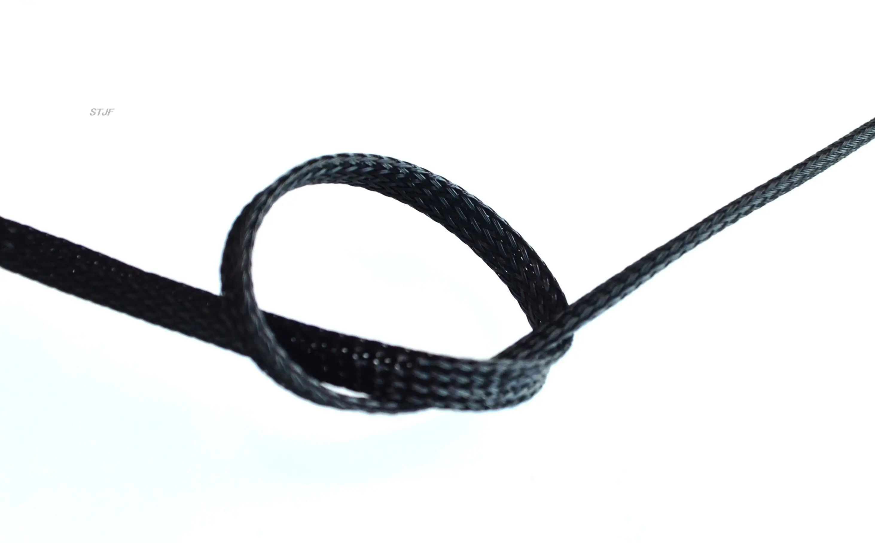 ! 1m 8mm Dia General Wire Protection Black PET Nylon Braided Cable Sleeve