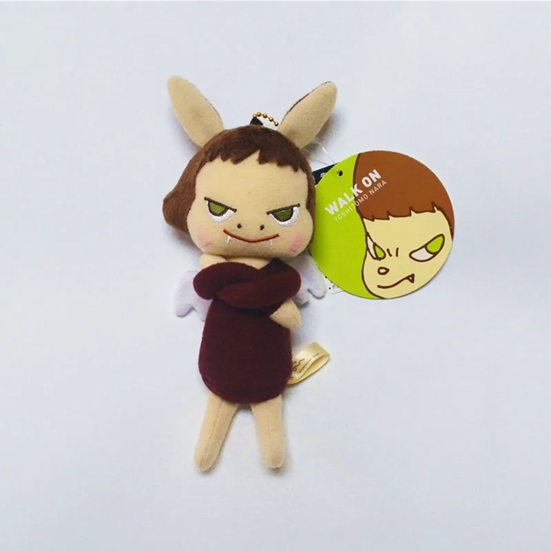 Nara Engelsflügel Gefüllte Weiche Plüschpuppe Spielzeug Exquisite Kawaii Schultasche Schlüsselanhänger Dekoration Geburtstagsgeschenke für Freundinnen