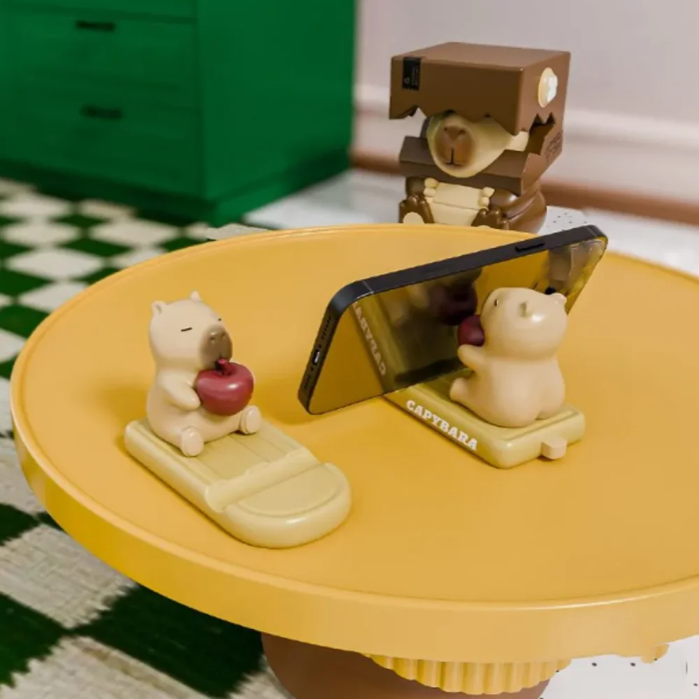 

Кофейная чашка, капибара, держатель для телефона, орнамент, декор для стола, капибара, подставка для мобильного телефона, креативные фигурки животных, модель капибары