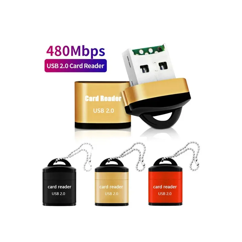 

1/2/3/6 шт. мини высокоскоростной USB 2,0 устройство чтения карт памяти TF адаптер для компьютера, настольного ноутбука, ноутбука, USB-картридж