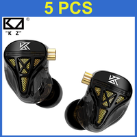 KZ DQS Metal Wired Earphones With Microphone In Ear Earbuds Headphones HiFi Bass Monitor Sport Music Stereo Detachable Headset