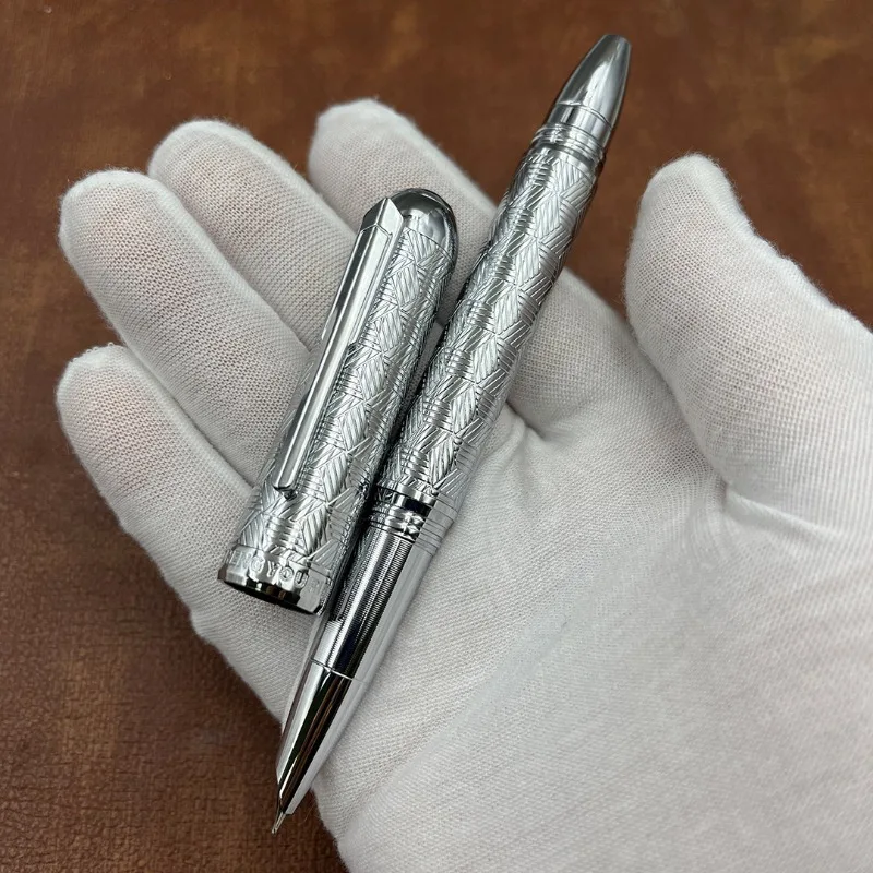 Pengcheng Titanium Alloy 146 Fountain Pens Long Knife Tip Bent EF1.0/2.5mm Tip Basic Stationery calligraphy pen for Teenagers