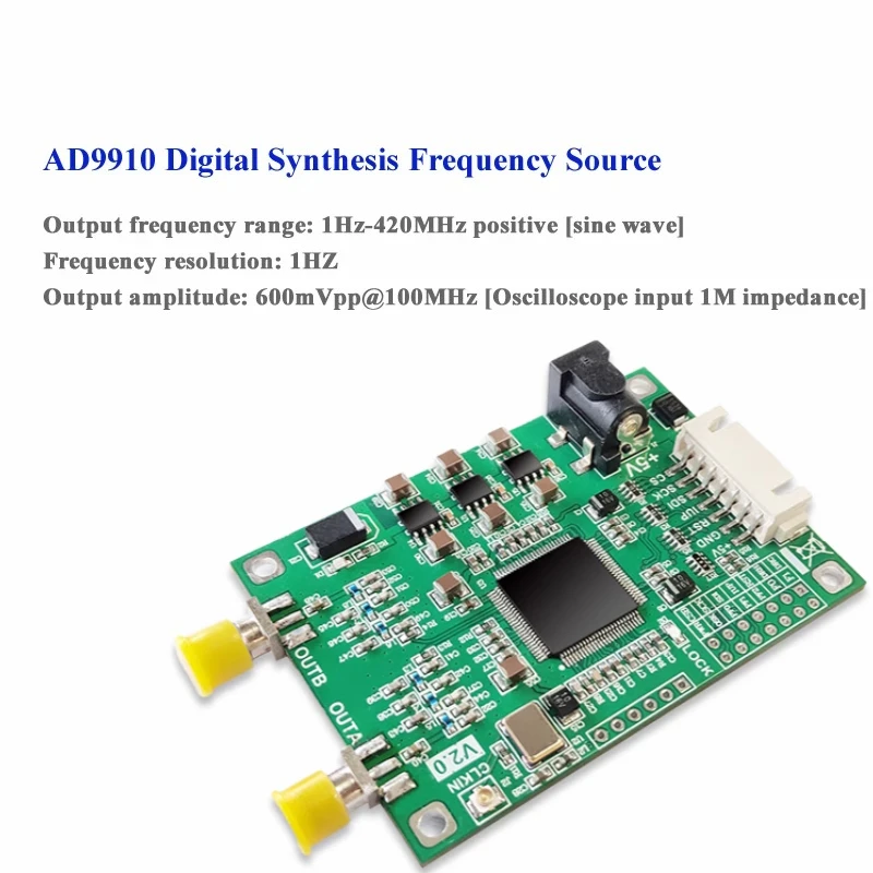 AD9910 Digital Synthetic Frequency Source 1GHz Main Frequency High Performance DDS Module 450MHz KDT9910-008-DDS