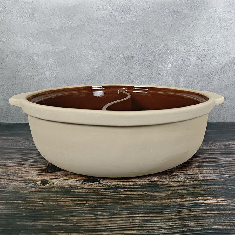 LTT old-fashioned clay mandarin duck pot edge stove commercial high temperature resistant hot pot shabu mud stove