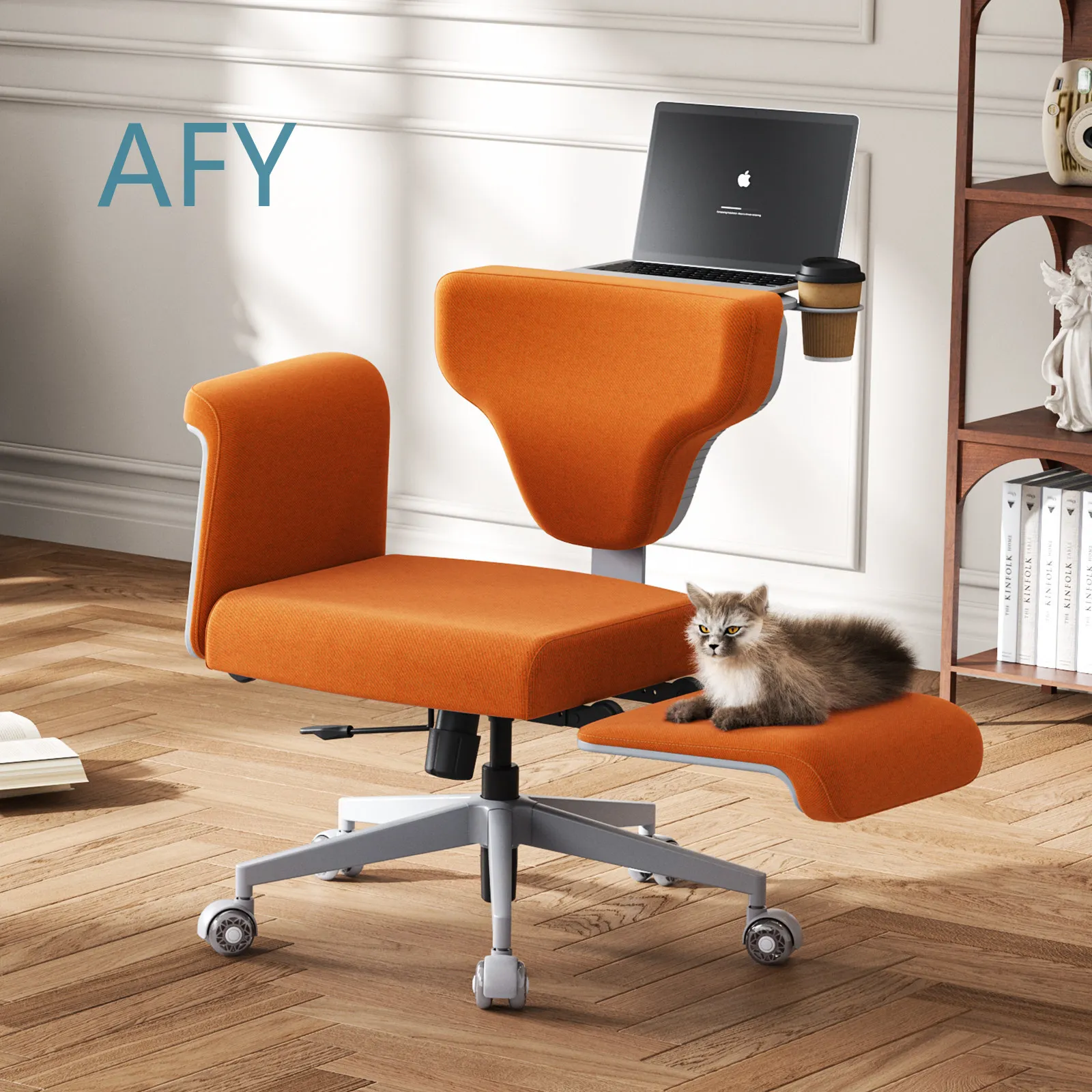 Ergonomic Swivel Chair for Home Office for Pet Lover Comfortable Free Movement Adjustable Height Mesh Back Office Chair