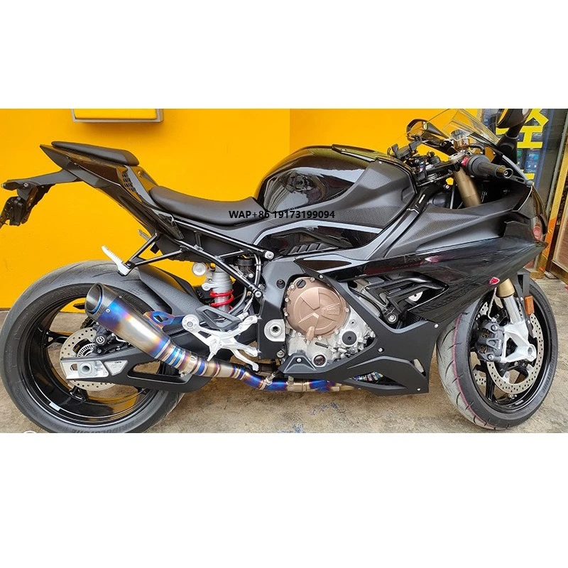 For S1000RR 2019-2023 S1000R 2021 2022 Exhaust System Motorcycle Front Link Tube Exhaust Muffler Tail Pipe Titanium Alloy