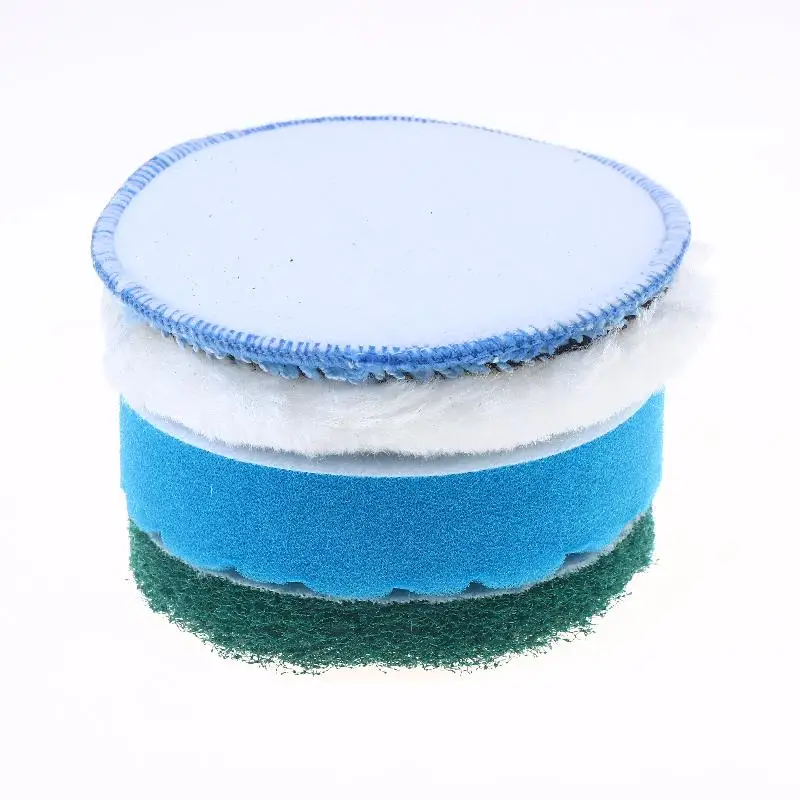 

Набор из 3 шт. 4-дюймовых шестигранных губчатых насадок для электрической щетки, аксессуары для полировки, полировальный диск, губчатый круг для полировки