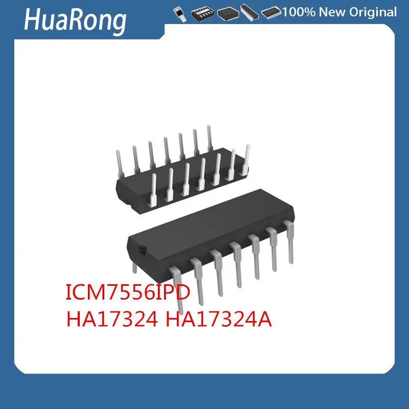 5Pcs/Lot  ICM7556IPD ICM7556IPDZ  DIP-14    HA17324 HA17324A   DS2431+ DALLAS  TO92  BTS442   TO220-5