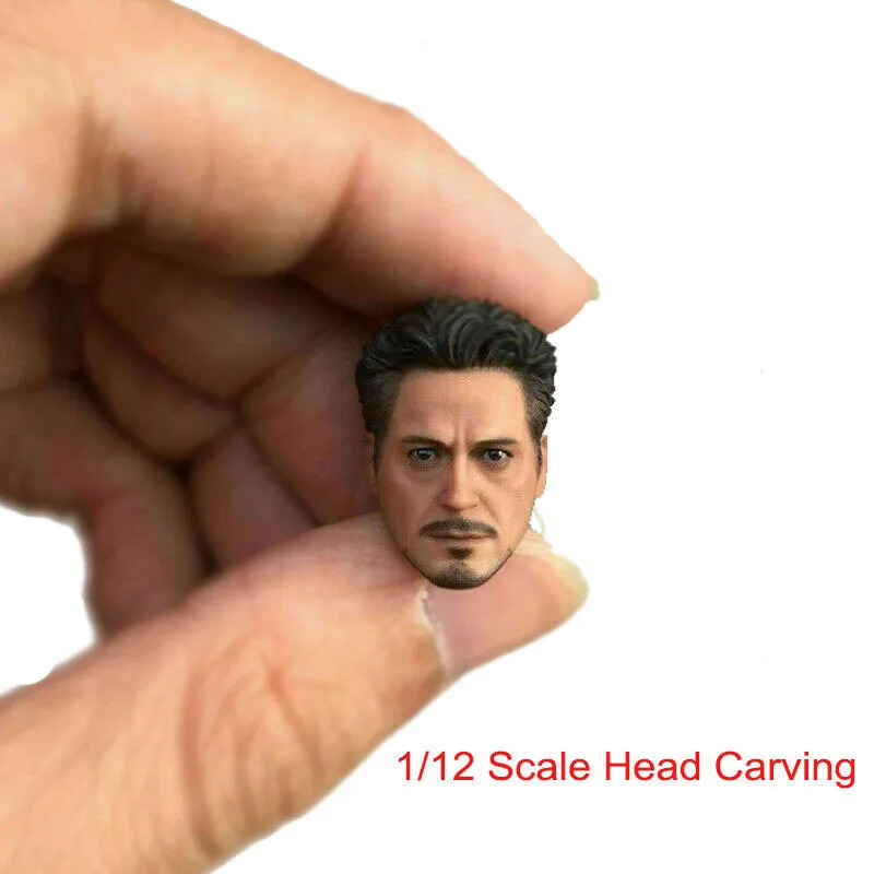 

1/12 Head Sculpt Model Head Carving Model Fit 6'' SHF Action Figure Body