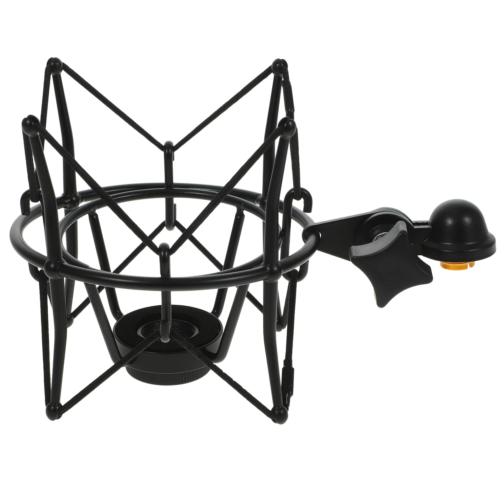 

Black Metal Microphone Shockproof Stand Spider Suspension Mount for Radio Broadcasting Studio Condenser Mic Holder Bracket