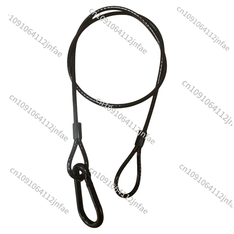 Stainless Steel Safety Rope, Black Lamps, Aerial Work, Household Stage Lighting, Audio Safety Protection, Anti-safety Rope