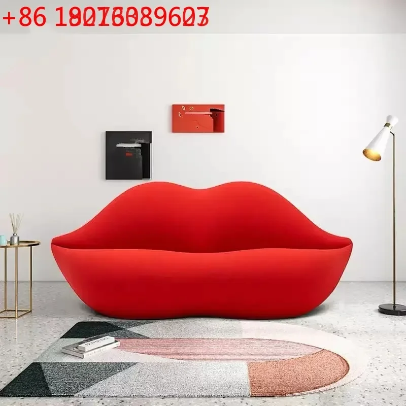 YAO Nordic creative red lip sofa living room bedroom clothing store reception creative personality classic lip shape chair