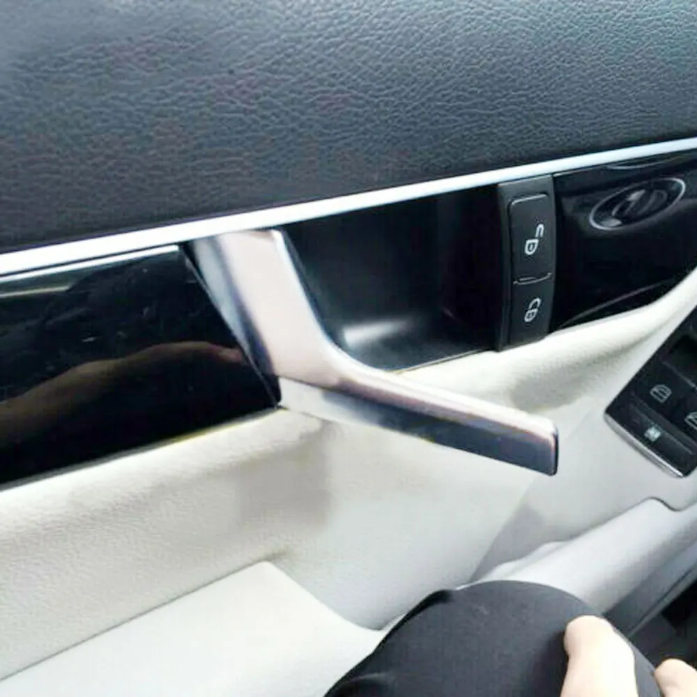 Car Interior Front Rear Left Side Upgraded Door Handle Repair Chromed For Mercedes C250 C300 C350 Inside