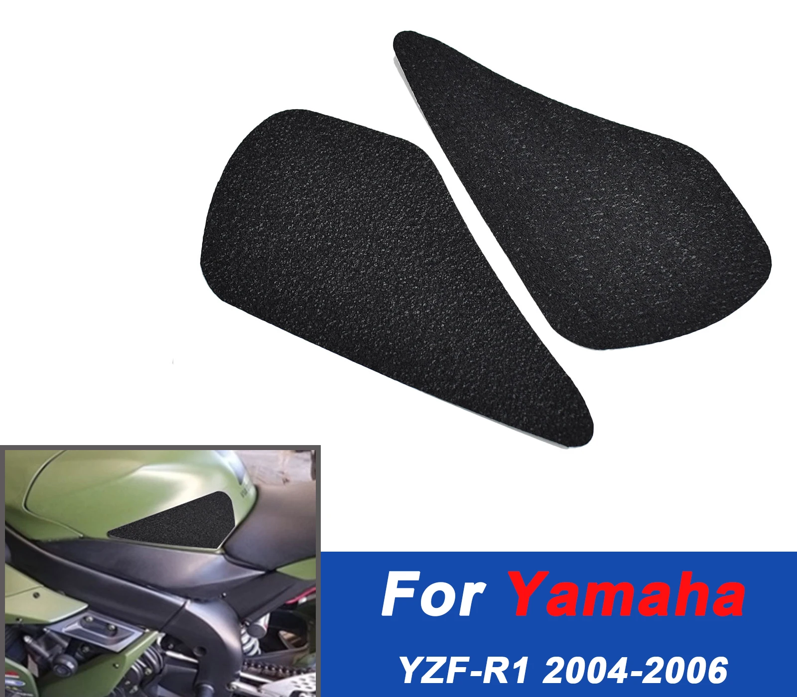 

For Yamaha YZF-R1 Tank Traction Pad 2004-2006 Anti-Slip Knee Grip Fuel Protector Race Track Use Motorcycle Accessories