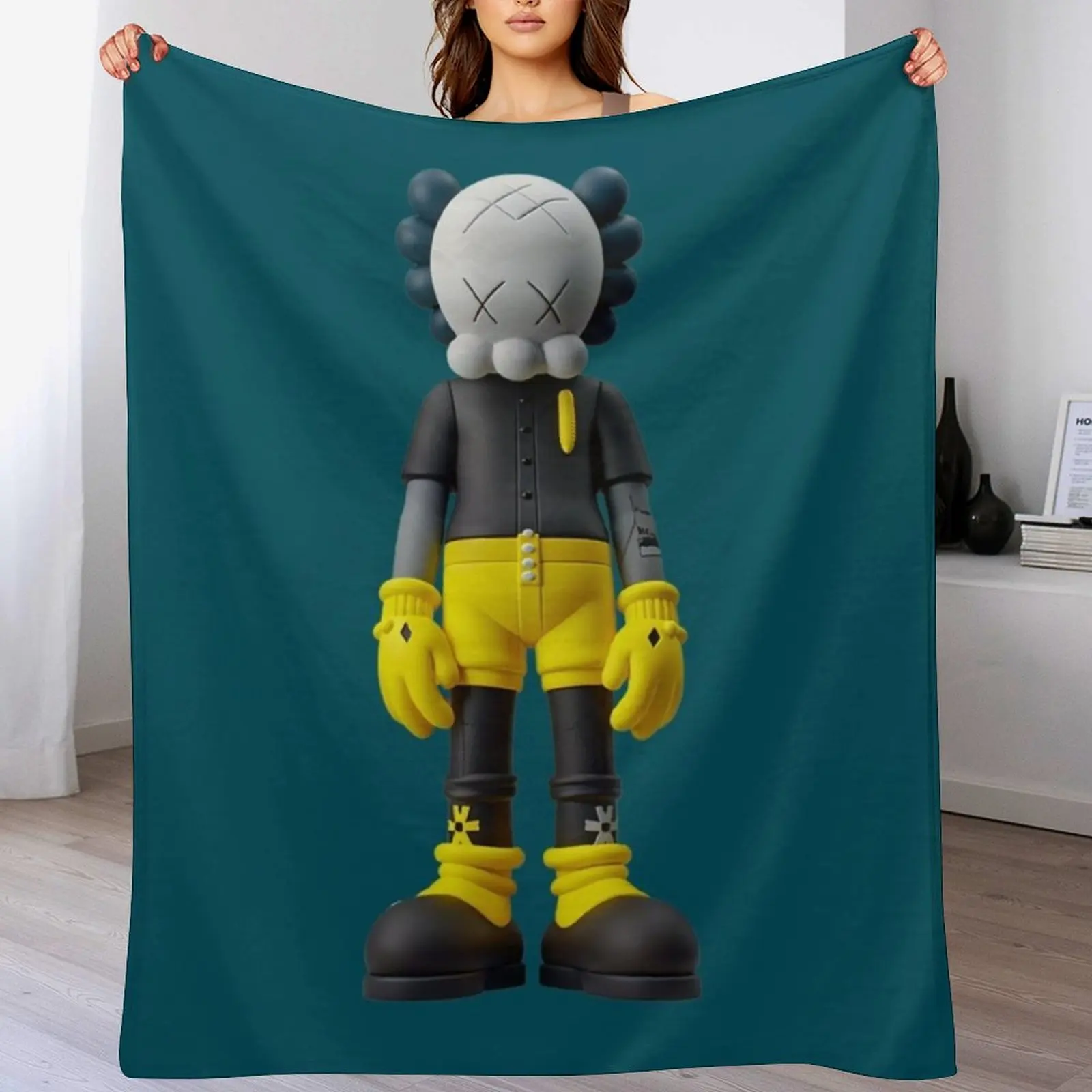 Iconic Melancholic Japanese Toy Throw Blanket