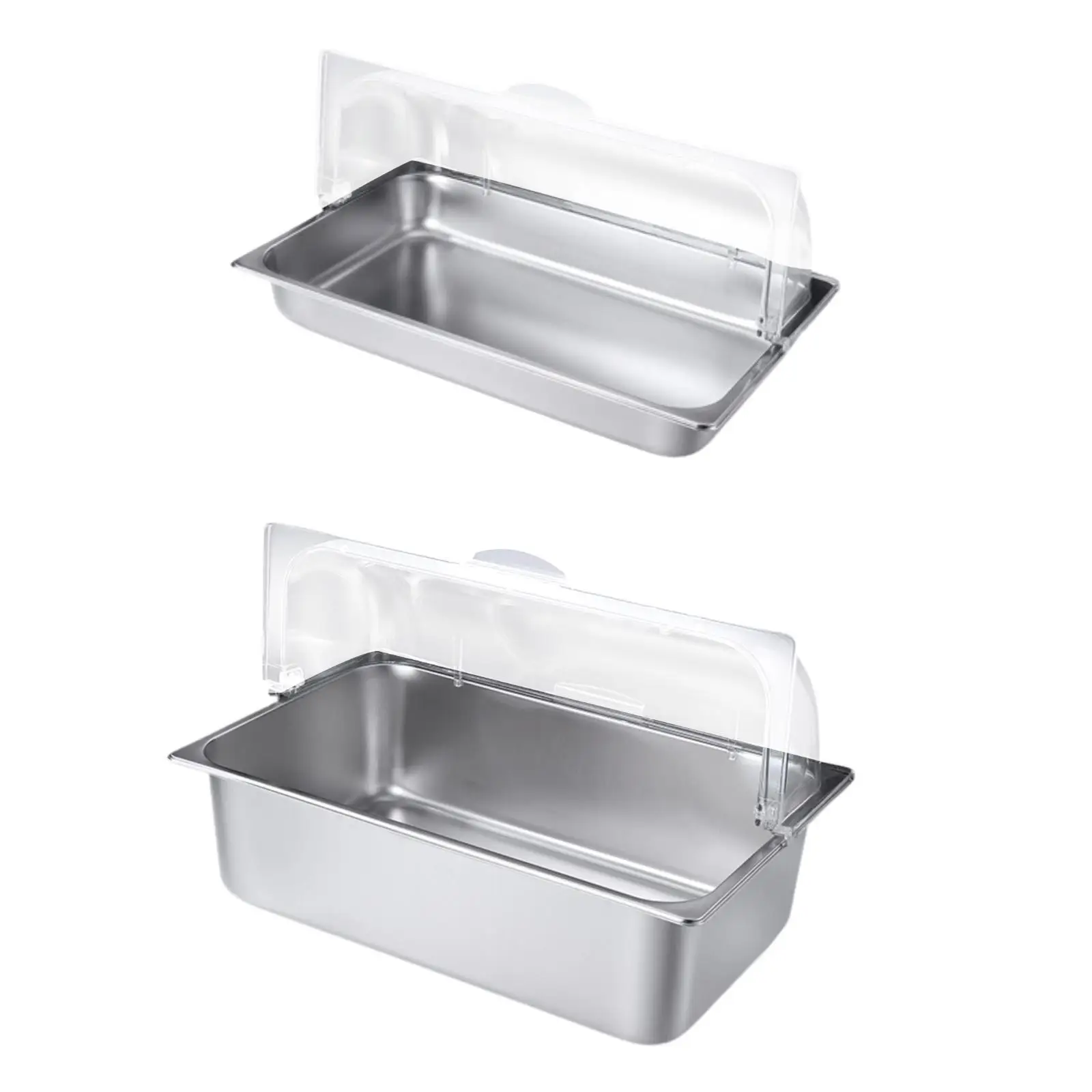 Buffet Serving Tray Large-capacity Stainless Steel Solid Rust Proof Food Display Plate for Events Household Dinners Fruit Dining