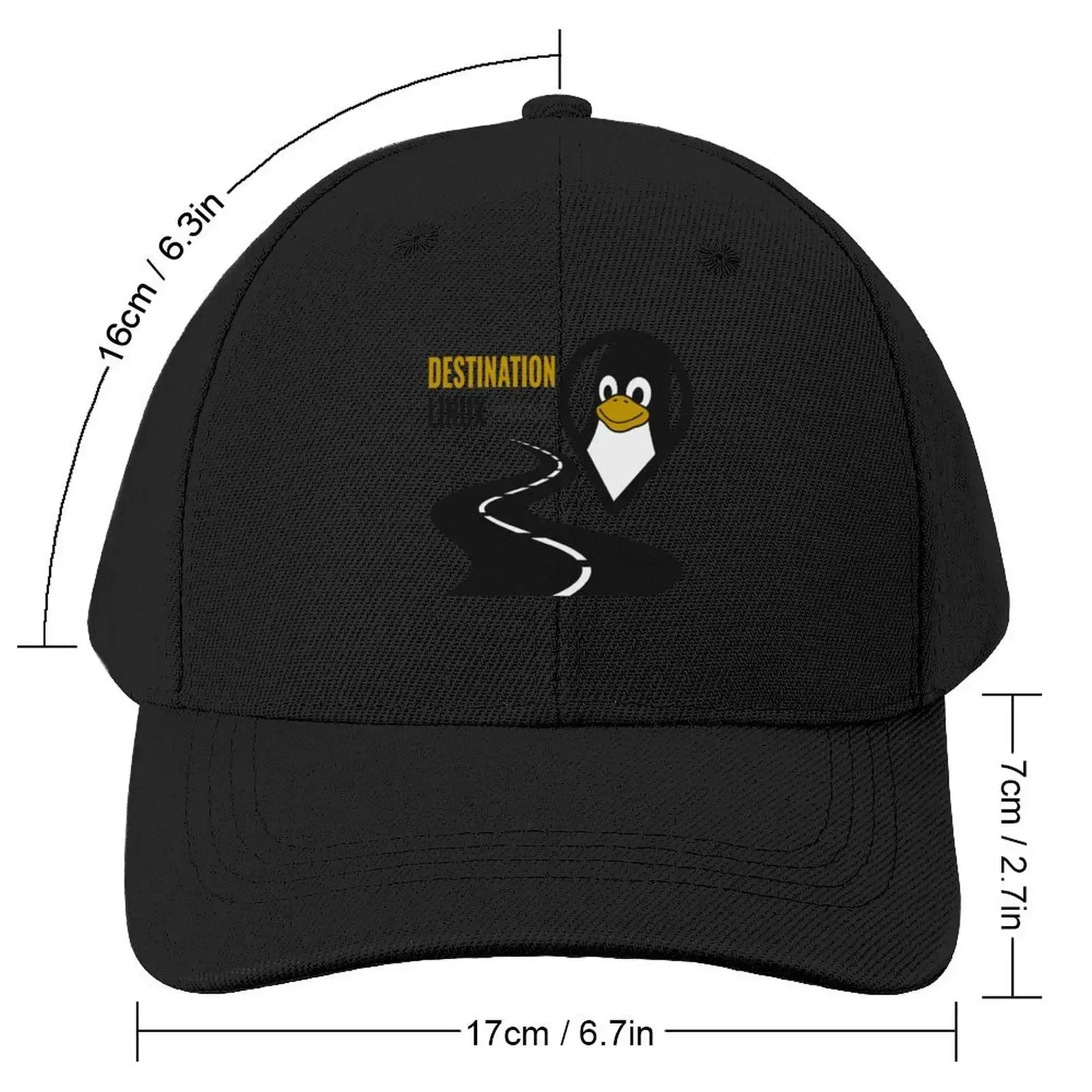 Destination Linux Podcast Baseball Cap Snap Back Hat Big Size Hat Military Tactical Cap Snapback Cap Men Hats Women's