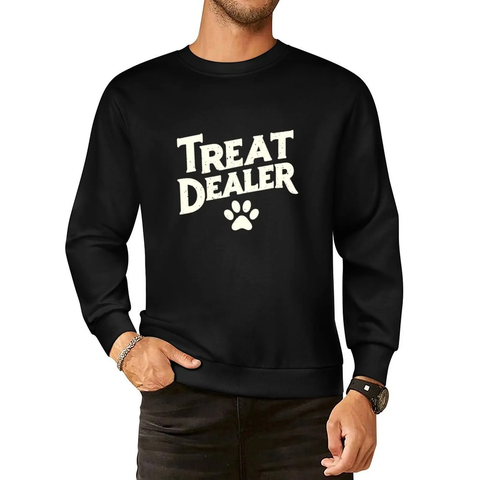 Treat Dealer For Dog Mom, Gift for Dog Lover Pullover Hoodie men's clothes mens clothes graphic sweatshirts