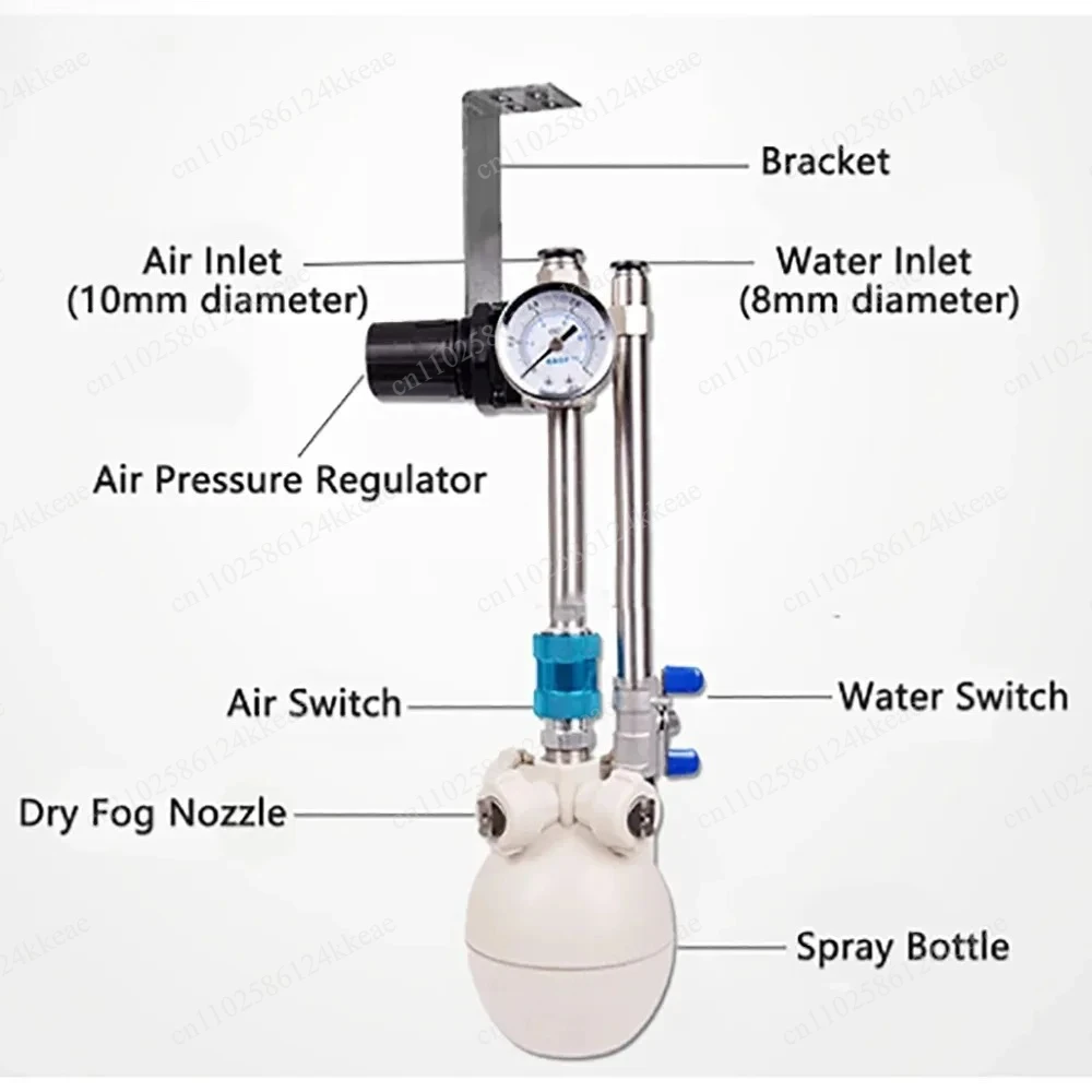 Industrial Dry Mist Humidifier for Mushroom Growth Greenhouse Ultra-Fine Non-Wetting 7L 10L 13L 18L Capacity view 2