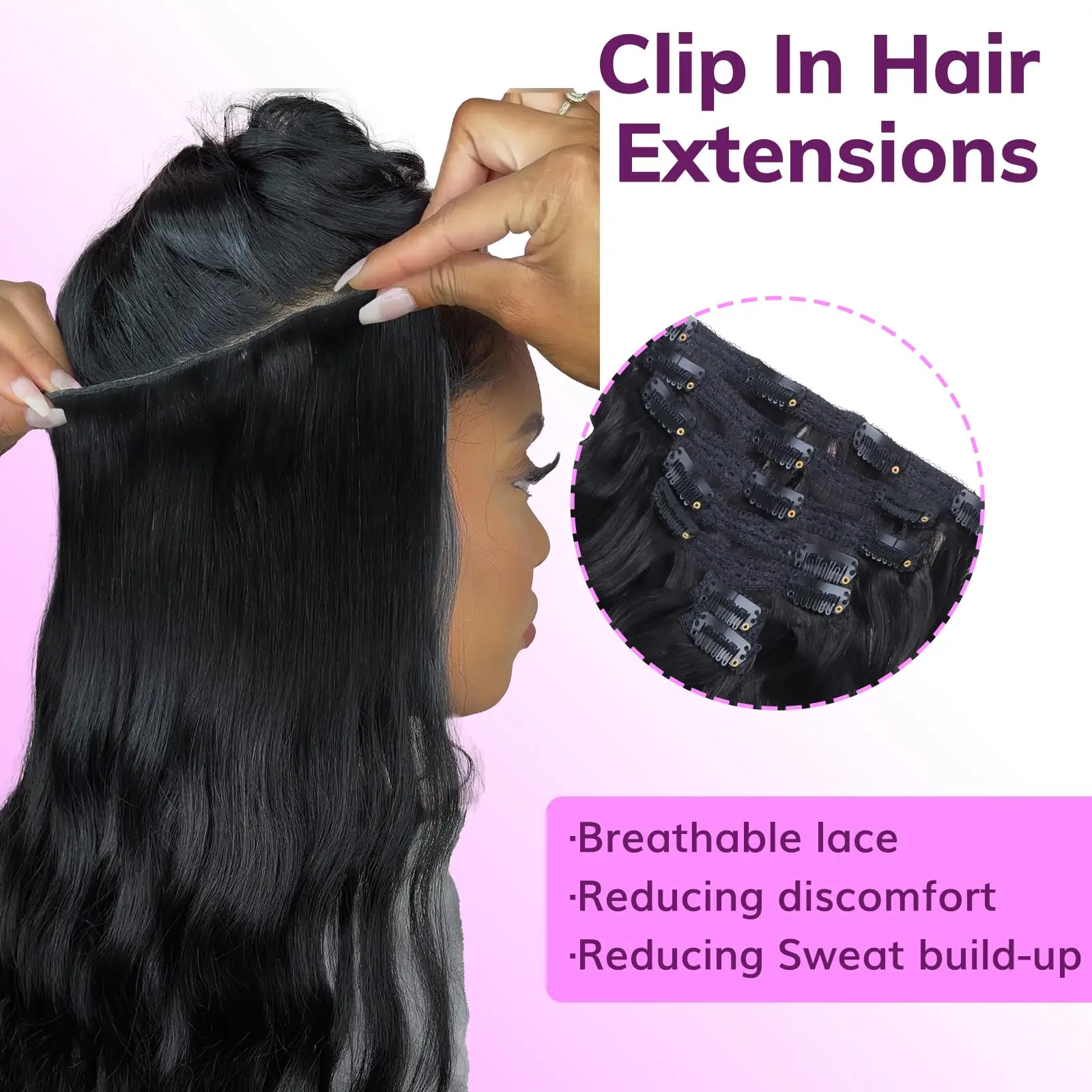 Clip In Hair Extensions Echt Menselijk Haar Steil 12 Inch 120G Natuurlijk Echt Maagdelijk Menselijk Haar Clip Ins Echt Menselijk Haar