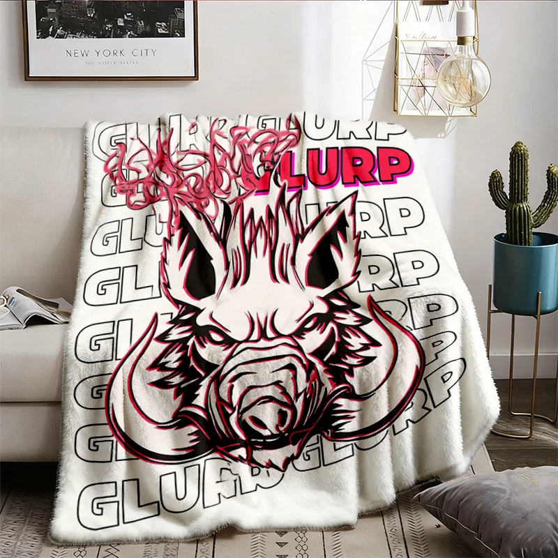 Glurp Glurp - Dungeon Crawler Carl Colors Flannel Blanket, Princess Donut, Mongo, Maestro, Book Lover Gift, Bookish Flan