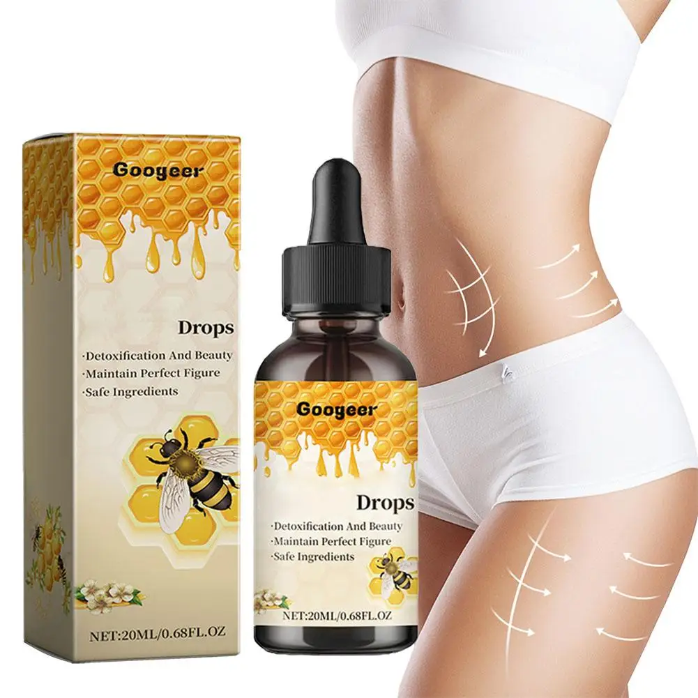 Bee Slimming Drops Fat Burning Belly Loss Fat Lose Slim Weight Plant Lose Extracted Natural Weight Down K9x5