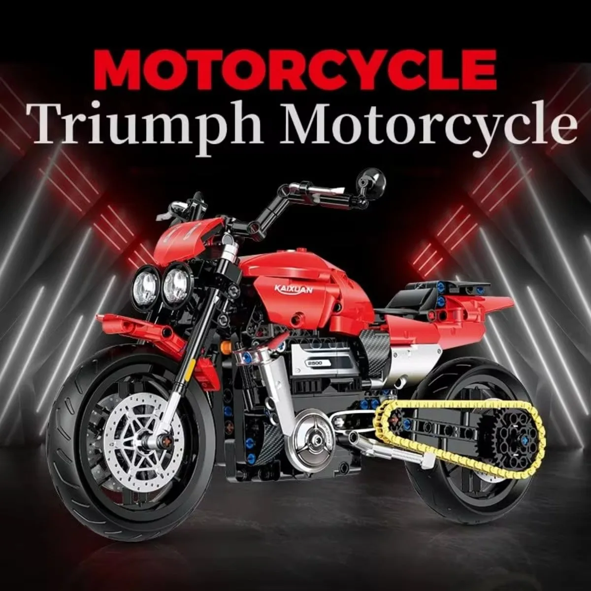 

Высококачественные строительные блоки для мотоциклов Tech Tech Tech Technician — сбор свой собственный супербайк Triumph Rocket — идеально подходят для любителей гонок, как Uniqu