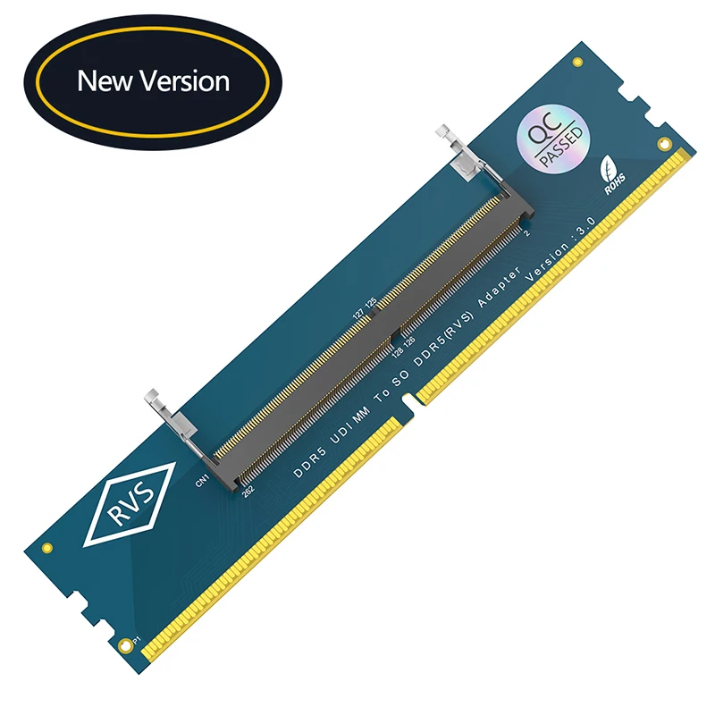 Laptop DDR5 Memory SO-DIMM to PC Desktop DIMM Riser Card Expansion Adapter SO DDR5 to DDR5 U-DIMM Memory Tester Converter for PC