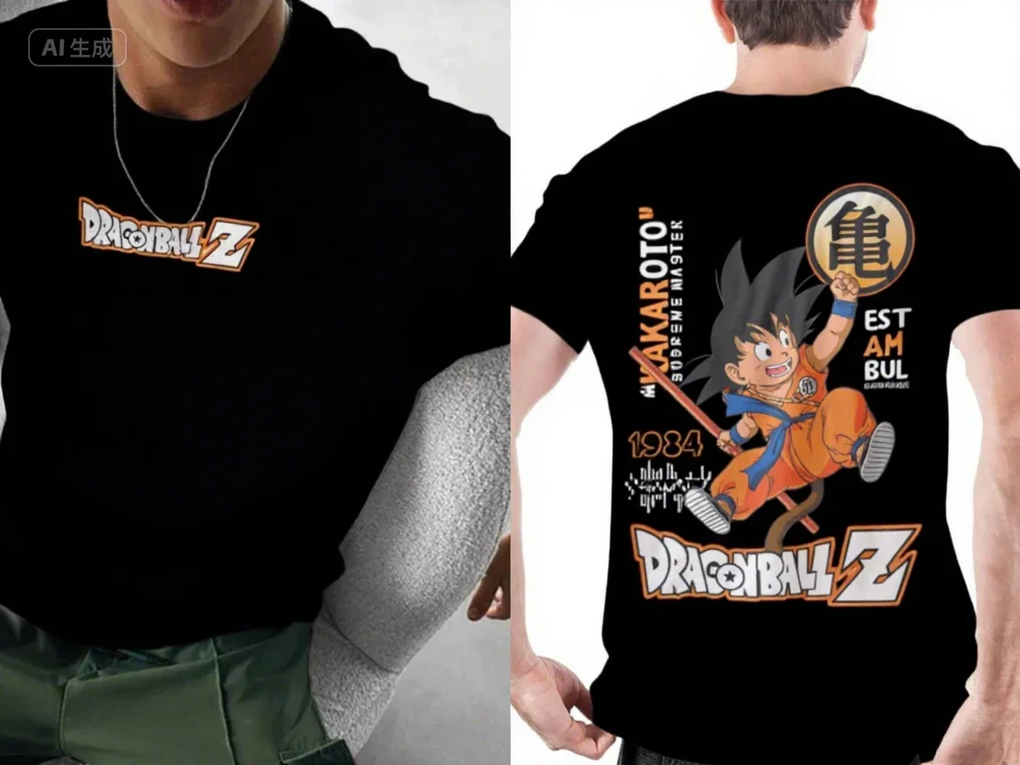 

Мужская футболка Dragon Ball Z в стиле аниме Гоку, косплей, молодежный оверсайз, модный принт, летний хлопковый топ с короткими рукавами, повседневная одежда, мужской подарок