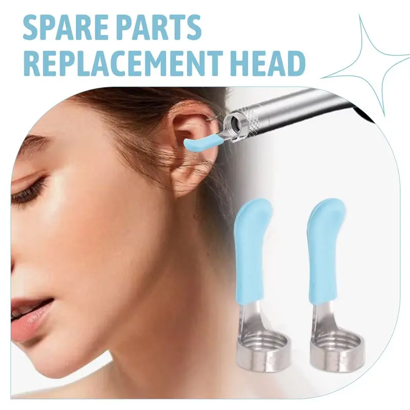 A23E-Tips Ear 6 Pieces Waterproof Silicone Ear Spoon For Ear Wax Removal Endoscope Ear Cleaner Tips Set For Bebird W3/R3