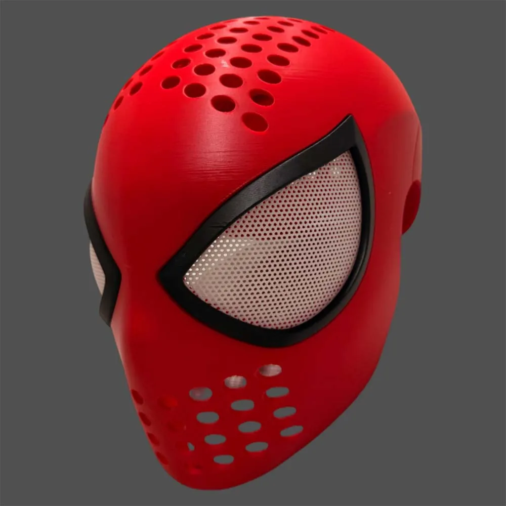 

Spidermask TASM Spider Red Faceshell Cosplay New 3D printing Adult Man Mask Magnets glasses Helmet Costume Accessory-1-1