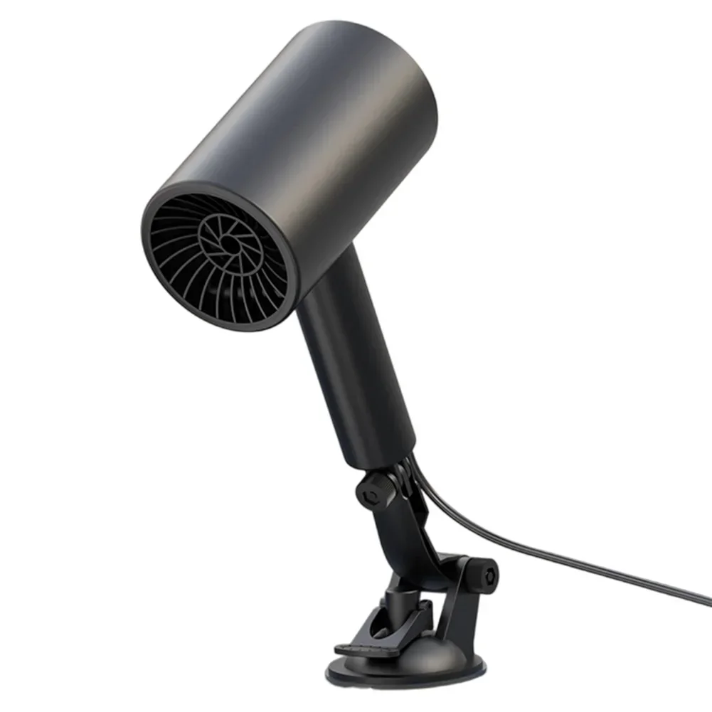 150W 12V Car Heater and Defrosting Tool with Reinforced Vacuum Cups and Adjustable Heating Control for Cold Weather Use