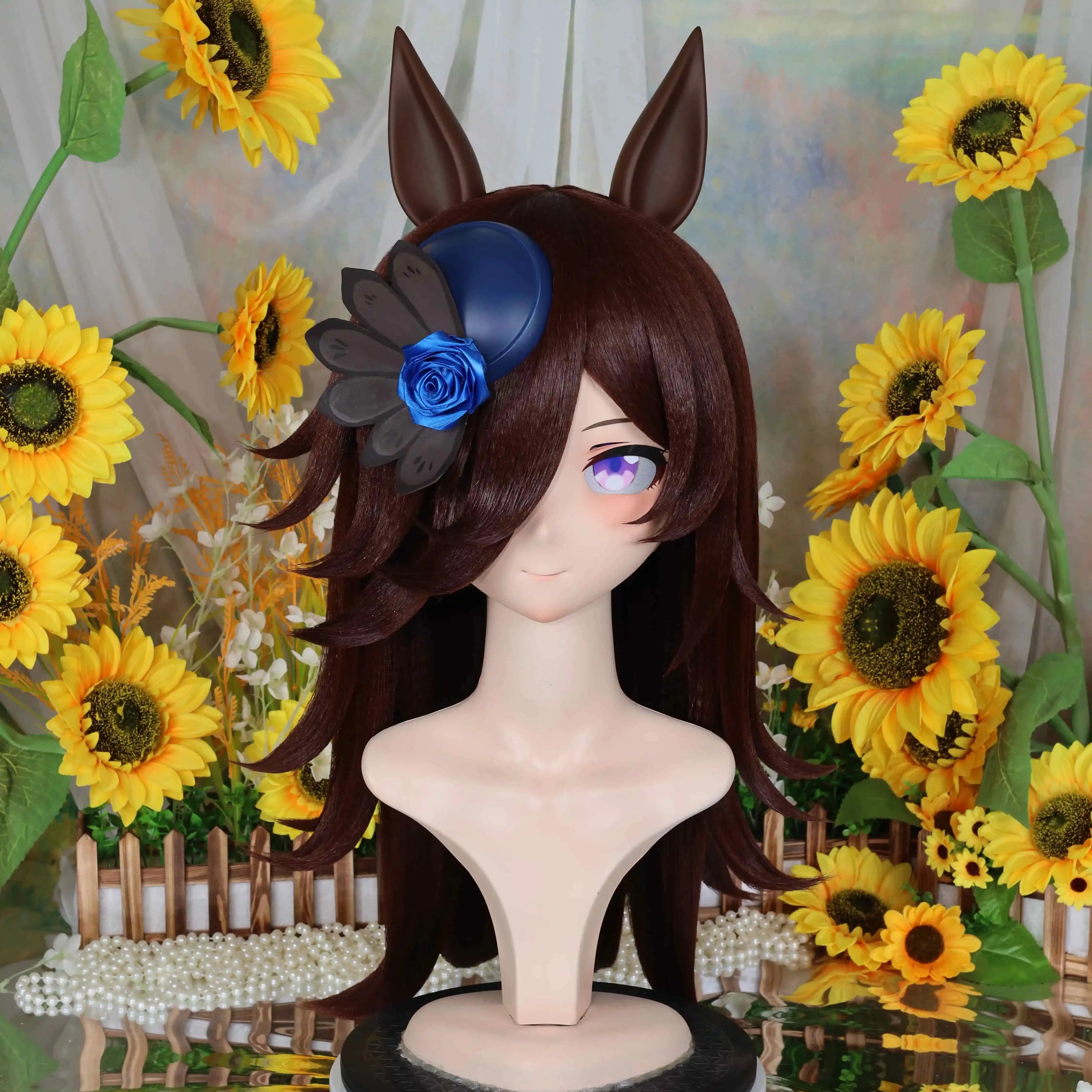 

Kigurumi Mi Bath NFD Full Headband Lock Cosplay Headshell Props Costume Anime Game