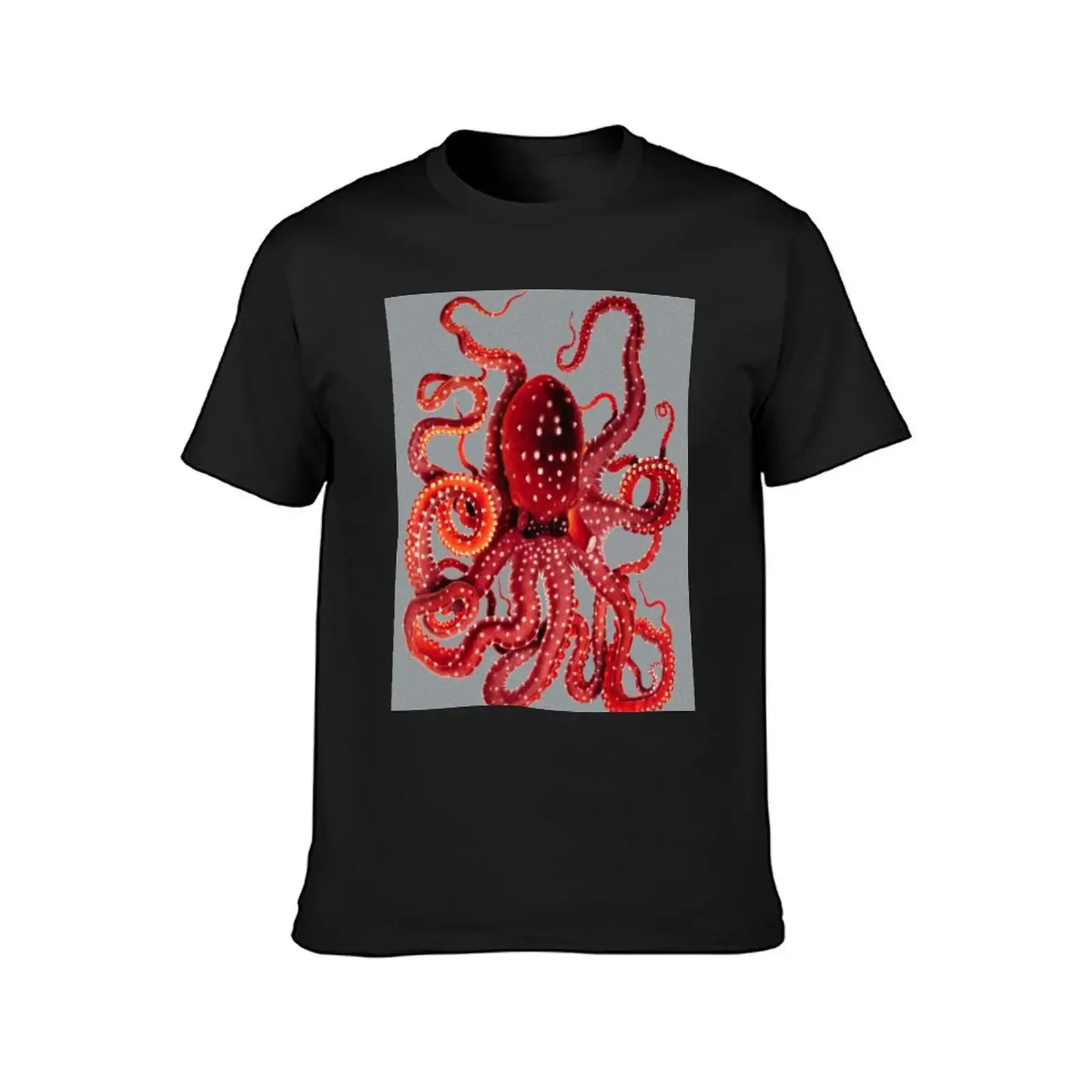 White Spotted Octopus T-Shirt designer shirts graphic t shirt vintage affliction shirts Men's t shirts