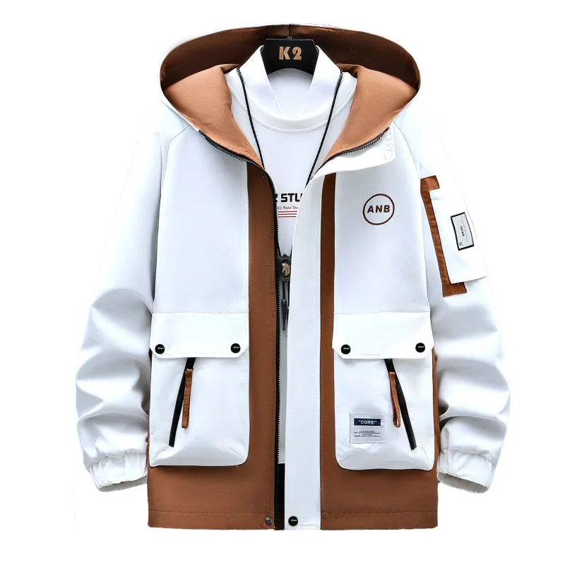 Autumn Casual Men Sets Two Pieces Fashion Korean Trend Hooded Jacket + Pants Spring Sweatshirt Sportswear Man Suit