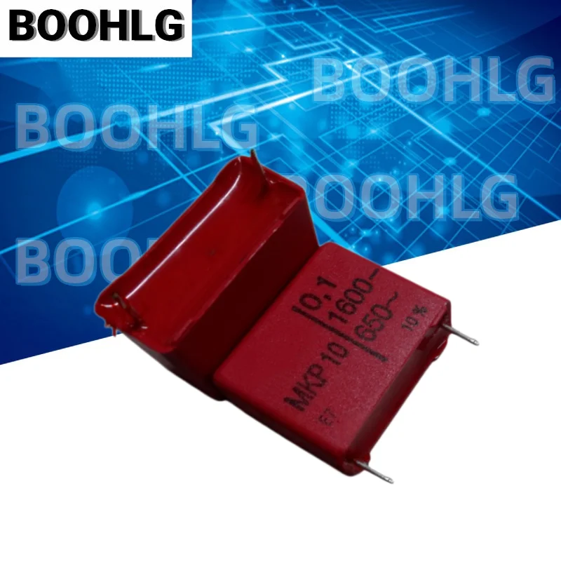 2PCS 1600V 0.1UF Film Capacitor 104 100NF Through Hole High Frequency Power Circuit Capacitor