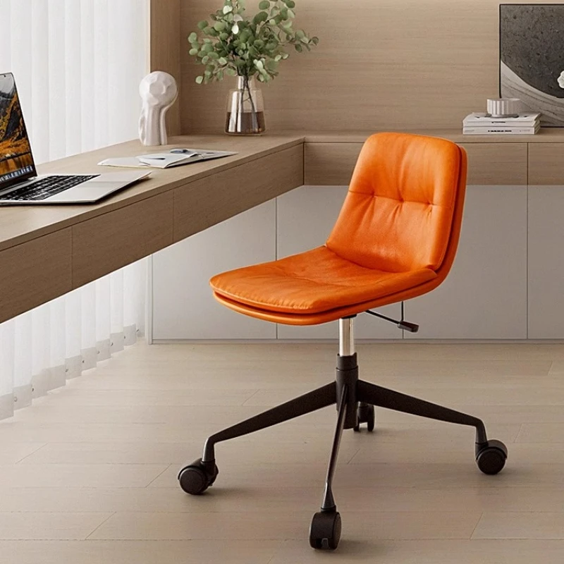 

Ergonomic Office Chair Adjustable Height Swivel Chair Small Spaces Computer Gaming Seat Minimalist Makeup Stool for Bedroom