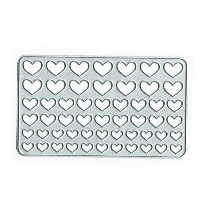 Heart Shaped Backgroun Metal Cutting Dies Embossing Handicrafts Mold Scrapbook Paper Craft Knife Mould Blade Punch Stencils Dies