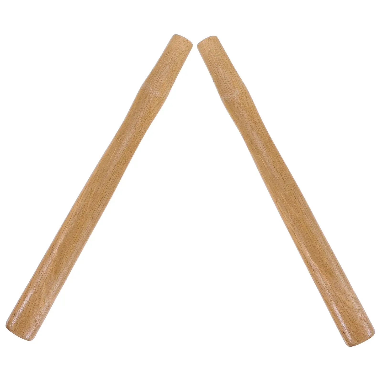 

2Pcs Wooden Hammer Handle 40cm Natural Wood Grain Anti-Skid Durable Craftsmanship Replacement for Hammer Axe Garden Tool