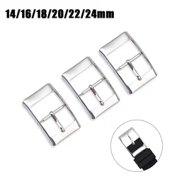 1Pcs Stainless Steel Watch Buckles for Swatch Clasp 16mm 18mm 20mm 22mm Watch Strap Buckle Metal Pin for Men Watch Accessories