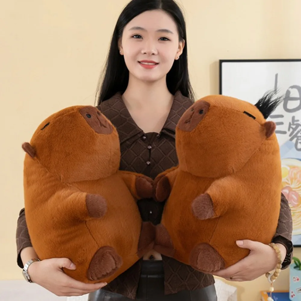 

Подарок на день рождения Diy Hair Capybara плюшевая игрушка мягкая забавная капибара аниме пушистая игрушка мультфильм милая капибара плюшевая кукла подарок на день рождения