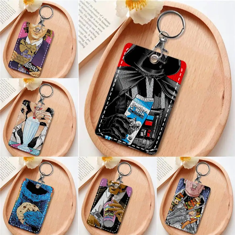 

Дизайнерский кожаный брелок-картхолдер для кредитных и проездных карт, прямоугольный, из мягкой кожи